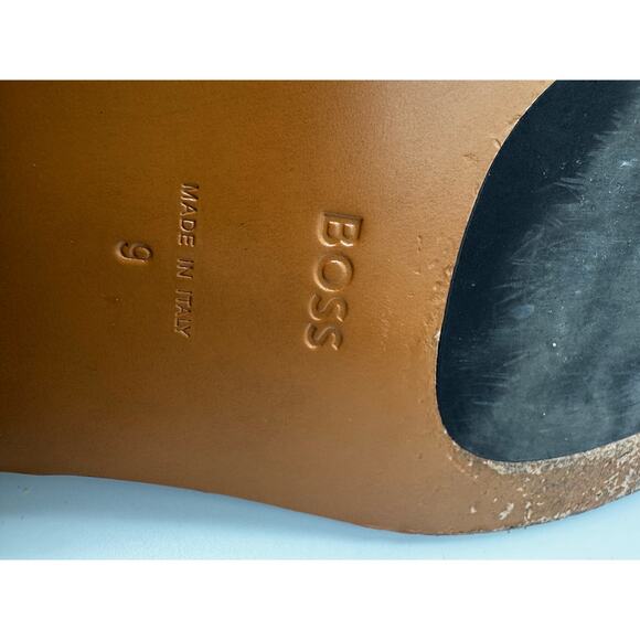 BOSS LEATHER LOAFERS WITH BRANDED HARDWARE MEN’s 9 - Picture 9 of 16
